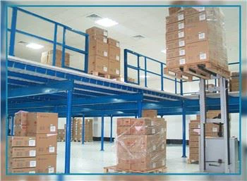 Többszintű platform acélszerkezet